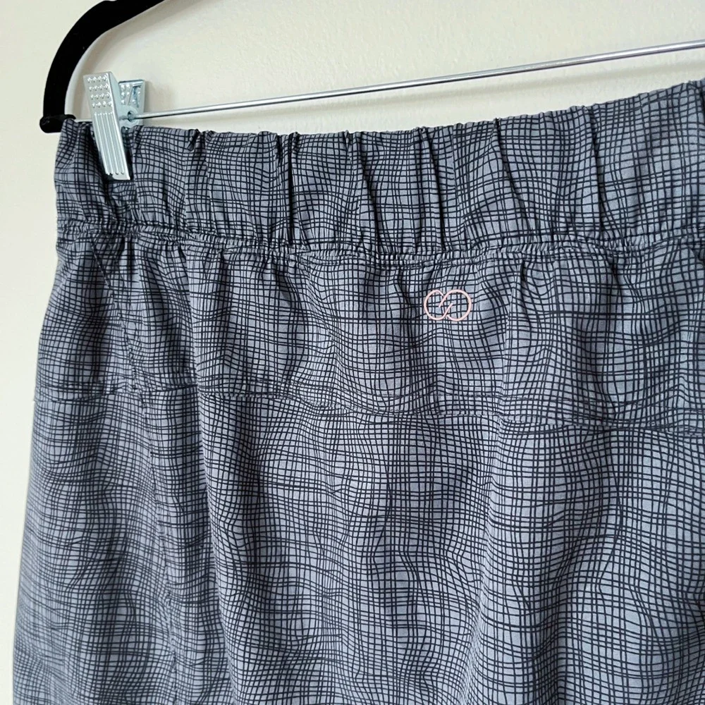 CALIA Athletic‎ Skort Skirt Grey Black Grid Pickleball Golf Womens Medium